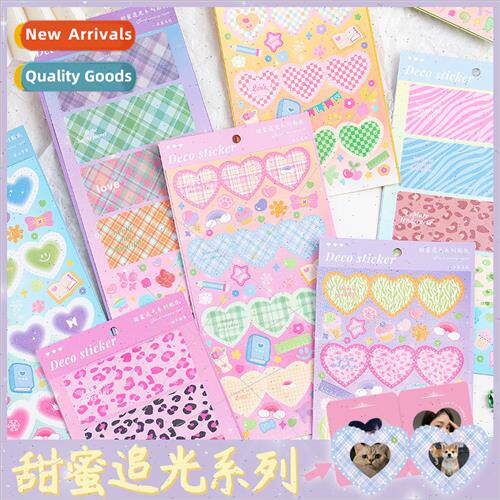 Korea sweet chasing light series of photo frame stickers sta