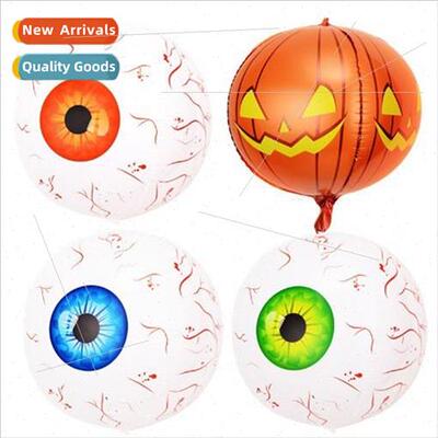 New Halloween 4D eyes pumpkin aluminum balloon haunted house