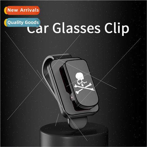 Car Glasses Clip Ghost Skull Car Glasses Clip Sun Visor Clip
