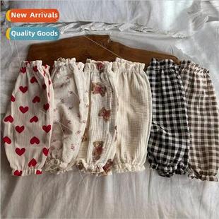 the spring printing Korean flowers baby summer ins23 and