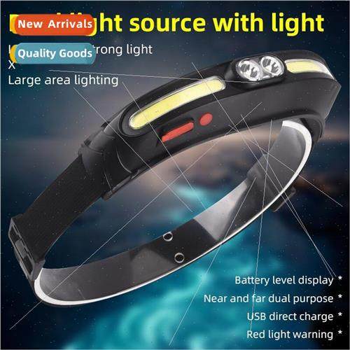 New strong headlamp LED floodlight running head-mounted flas