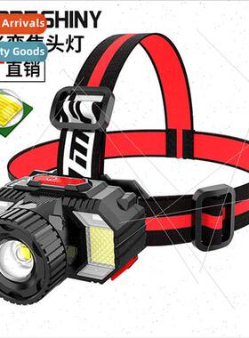 light new T6 bright headlamp telescopic zoom outdoor headwea