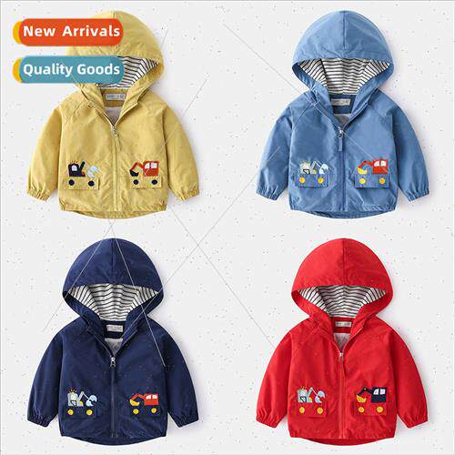 Boys spring cartoon jacket jacket 2021 new Korean  of the ch