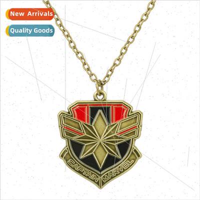 2019 New Avengers Captain Marvel Necklace Alloy Pendant Pend