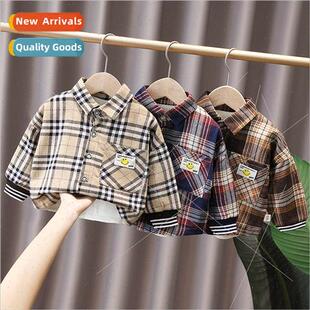 Childrens boys shirts winter childrens shirts baby padded wa