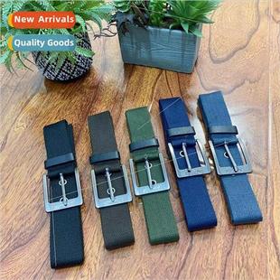 Student Braided Casual mple Canvas Belt Buckle Summer Pin