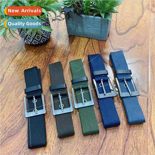 Summer mple Belt Student Braided Pin Buckle Canvas Casual Me