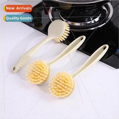 Stain removing long handle pot brush -stick kitchen supplies