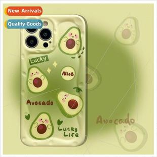 Apple swoosh case 14ProMax 适用 avocado green ins Niche