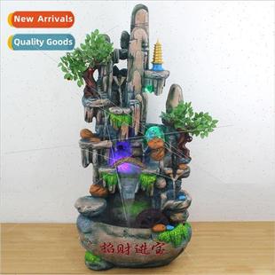 fish pond strong creative water indoor running New rockery
