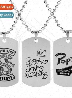 Movie & TV Peripherals Riverdale Stainless Steel Tag Pendant