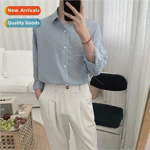 Shirt mens long-sleeved heart design sense ins hundred match