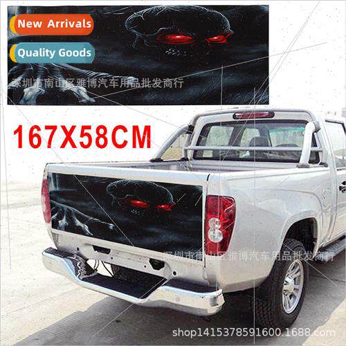 D-809 Dark Horror Skull with Air Guide Channel Car Sticker T