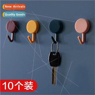 10pcs no-punch hooks strong adhesive sticky hooks load-beari
