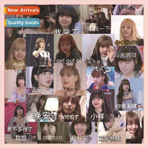 63 lisa expression pack stickers blackpink pink ink Korean g