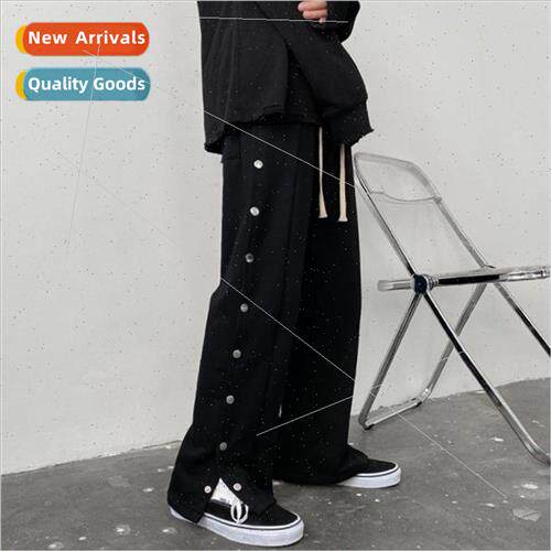 Pants mens spring and fall Korean nd loose bunched leg sweat