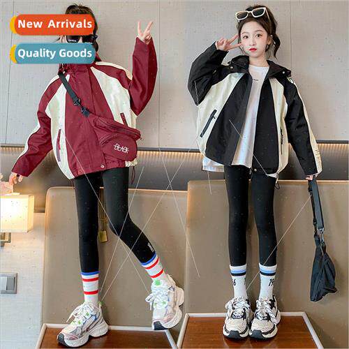 Korean  of the childrens clothing 2023 girls rushing jacket