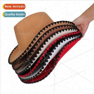 fall and women tweed jazz men hat wrapped Warped winter