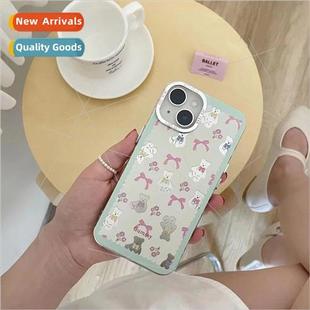 bear iPhone15 适用 ins App 15ProMax bow female Korean niche
