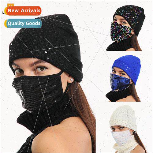 New fall and winter  of womens hats solid color sequins fash