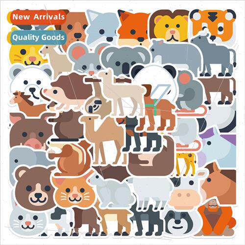 52 cartoon abstract animal stickers can be decorated luggage