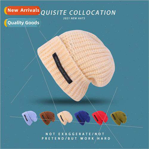 Hat knitted cap female winter warm ear protection cold cap c