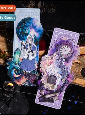 Die-cut PET stickers magic magic box series of light retro h