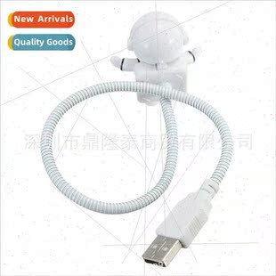USB LED Reading Light Mini Spaceman Shape Night Light Flexib