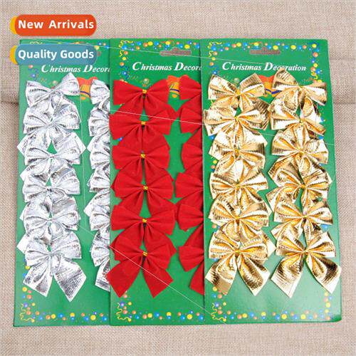 New Christmas Tree Garland Rattan Accessories Small Bow 12 G