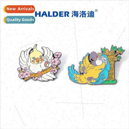 Nature Education Parrot King Kong Xuan Feng Metal Badge Pet