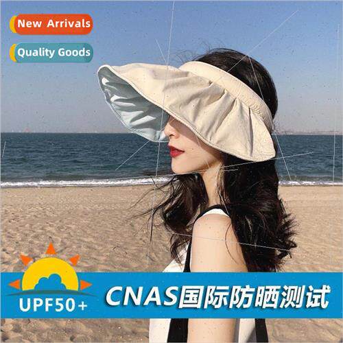 Ice silk texture hollow top shell hat sun hat female Japan U
