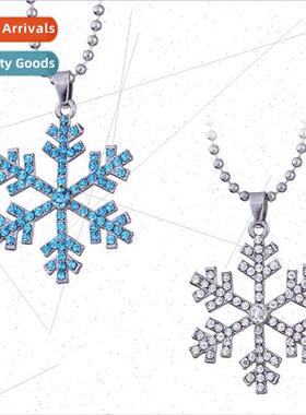 Frozen Snowflake Necklace Pendant Childrens Birthday Necklac