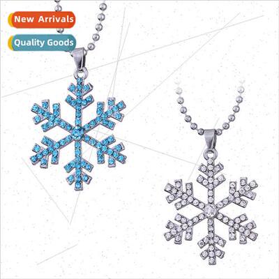 Frozen Snowflake Necklace Pendant Childrens Birthday Necklac