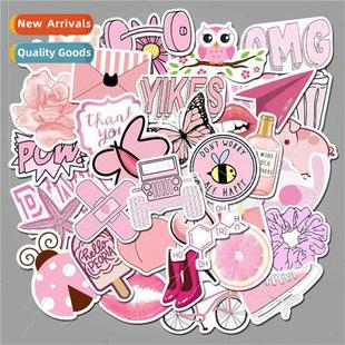 50 into the new pink fresh girl cute stickers personalized l