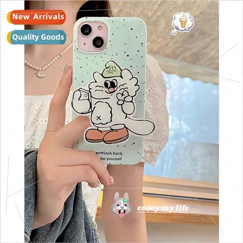 Cartoon Bieber Cat Holder iPhone15PM Niche Female 13/12ProMa