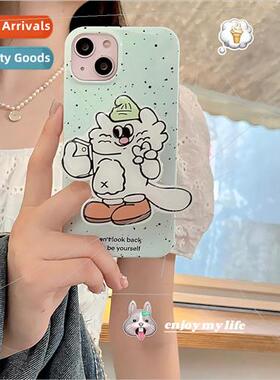 Cartoon Bieber Cat Holder iPhone15PM Niche Female 13/12ProMa