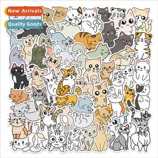 painting wat drawn case phone cell sticker cat lines hand