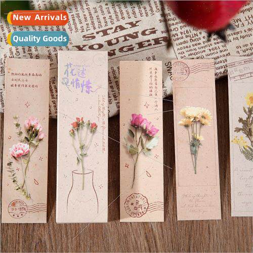 bookmarks flower said sentiment series simple modern ins lan