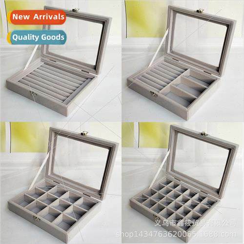 Small dustproof jewelry box ring earrings earrings bracelet