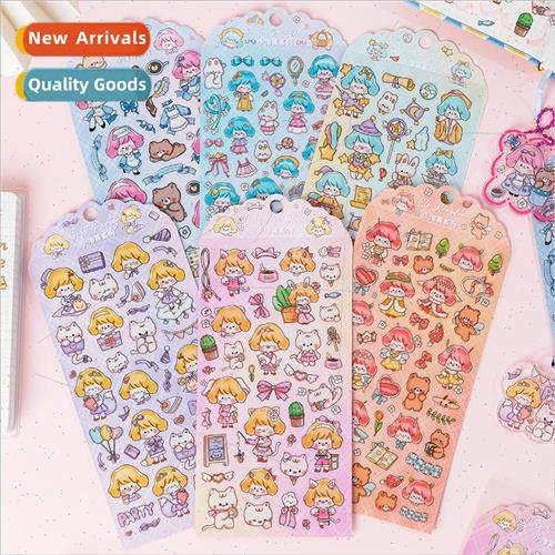 Puffy series handbook pvc waterproof transparent stickers di