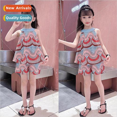2023 new childrens clothing girls suit girl bohemian clothes