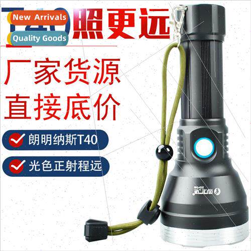 T40 Aluminum alloy strong light flashlight long-distance out
