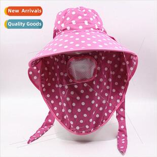Face summer sun the farm neck work down dry shield hat