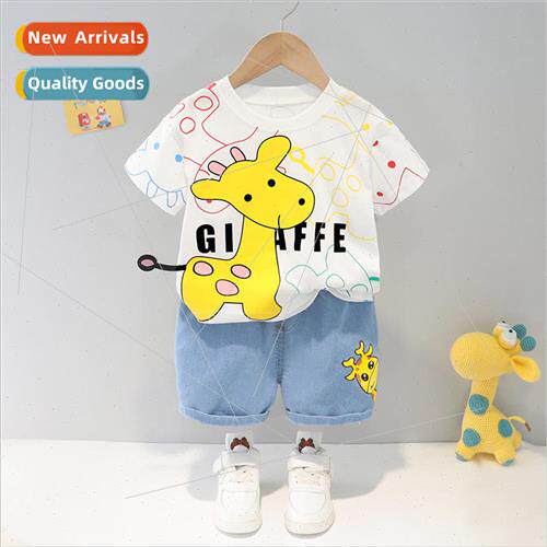 Chiu-children summer new short-sleeved suit childrens cartoo