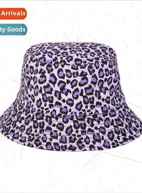 New leopard print fishermans hat female summer hat female ba