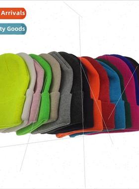 Convention and exhibition candy color knitted cap bare board
