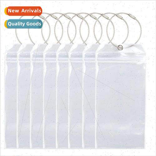pvc transparent luggage tag protector waterproof self sealin