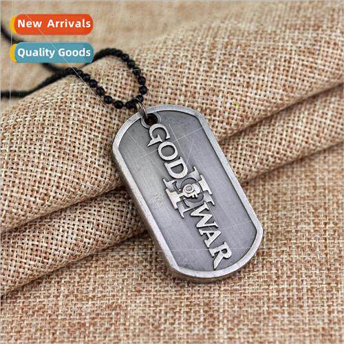 GOD OF WAR 3 God of War 3 Dog Tag Necklace Metal Military Ta