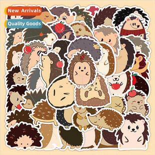 60 cute cartoon hedgehog waterproof stickers phone case ipad