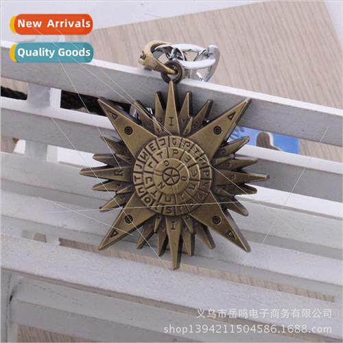Popular Anime Peripherals Black Deacon Necklace Magic Array